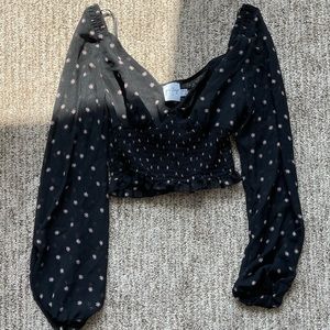 Princess Polly chiffon crop top 🌸